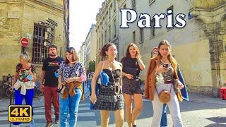 Paris Walking Tour | Rue des Francs Bourgeois, Places des Vosges (4K UHD)