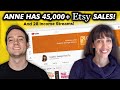 How Anne Made 45,000+ Etsy Sales & Has 28 Income Streams! 👏