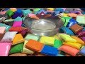 Mixing 100+ Soft Clay Into Clear Slime - Most Satisfying Slime Videos