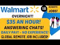 Walmart Hiring No Interview $35 An Hour No Experience No Interview Daily Pay Overnight 18 Remote Job