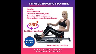 Fitness Rowing Machine Cardio Sexy Slimming Weight Lost Home Gym Equipment