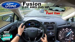 2019 Ford Fusion Titanium 2.0 L EcoBoost AWD 245 HP TOP SPEED AUTOBAHN DRIVE POV