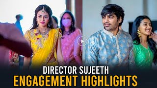 Saaho Director Sujith & Pravallika Engagement Highlights | Daily Culture