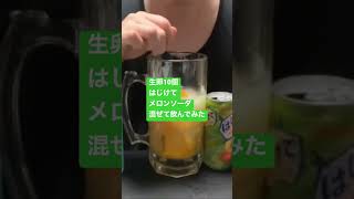 生卵10個はじけてメロンソーダ混ぜて飲んでみた499日目