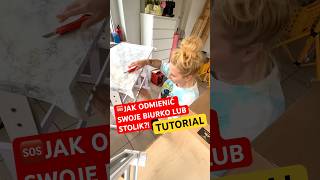 🆘JAK UPIĘKSZYĆ swoje biurko?👌🏻#ivoadventures #diy #painting #makeover #school #art #testujemy