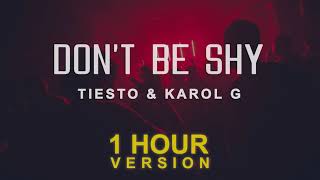 Tiesto & Karol G - Don't Be Shy (1 Hour)