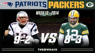 Brady & Rodgers Meeting While Both Teams Peak! (Patriots vs. Packers 2014, Week
