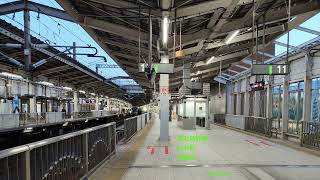 [バイノーラル環境音]仙台駅 11,12番線 2023.04.11