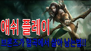 [민사마] 브론즈 AD 원딜 애쉬 플레이!! 협곡 체험기 (Ashe Play)