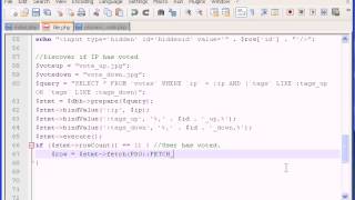 Voting System with PHP / MySQL (Part 8 of 9)