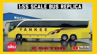 1:55 Scale Siku Custom Yankee Line Setra S417hdh Diecast Bus Replica!