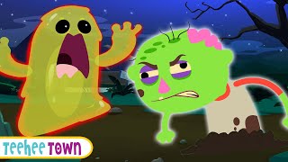Zombie And His Monster Halloween Song + Spooky Scary Skeleton Songs For Kids | Teehee Town