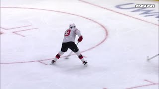 Nico Hischier scores a powerplay goal against the Detroit Red Wings