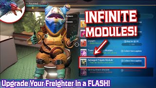 Get INFINITE Salvaged Frigate Modules FAST & EASY in No Man's Sky in 2024!