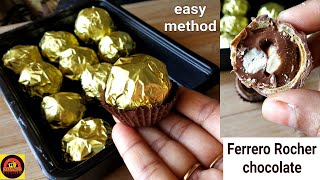 How to make Ferrero Rocher Chocolate | Chocolate Recipe | Valentine Special Chocolate