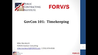 GovCon 101 - Timekeeping