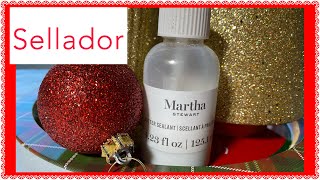 #295- El sellador para manualidades con BRILLANTINAS / Martha Stewart GLITTER SEALANT / SELLADOR