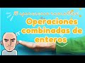 Operaciones combinadas de enteros - 22 ejercicios resueltos