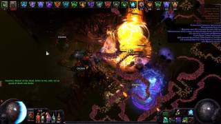 Auramancer 12 auras + 2 vaal oh yeah and 3 brolems doing core mala