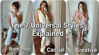 7 UNIVERSAL STYLES EXPLAINED - What's  Yours? | How to Wear Your Best FREE COURSE - Episode 2