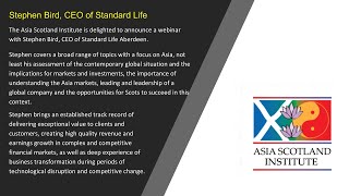 Webinar: Stephen Bird, CEO of Standard Life Aberdeen