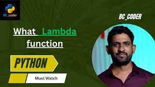 V32. Python Lambda Function Explained in 10 Minutes | Anonymous Function l @CoderNileshSomkule