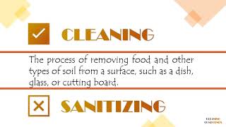 Chemicals Utilized in Cleaning and Sanitizing Kitchen Tools and Equipment