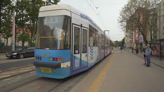 Poland, Wrocław, tram 8 ride from PL. BEMA to Joannitow