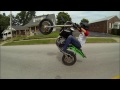 close call back tire hops in 12 oclock supermoto wheelie scrape.