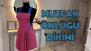 Mutfak Önlüğü Dikimi 👩‍🍳 Çok Basit.  #dikişteknikleri #dikişdersi #dikişöğreniyorum #mutfakönlüğü