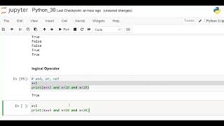 The fundamentals of Python..logical operator