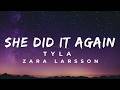 Tyla & Zara Larsson – She Did It Again (Lyrics) - 1 Hour
