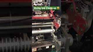 🎉 Fresh reel sharpening on the Toro Greensmaster 1600 🛠️  #golfcourselawn #lawnmaintenance