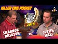 KILLER ONE-POCKET: Shannon DAULTON vs Justin HALL - 2015 DERBY CITY CLASSIC ONE POCKET DIVISION