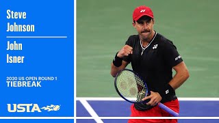 Steve Johnson vs. John Isner Tiebreak | 2020 US Open Round 1