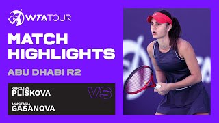 Anastasia Gasanova vs. Karolina Pliskova | 2021 Abu Dhabi Second Round | WTA Highlights