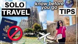 SOLO TRAVEL tips! 🌍  Must Know Tips before Traveling Alone & MISTAKES TO AVOID