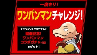 パズドラ　「一度切り！ワンパンマンチャレンジ！」