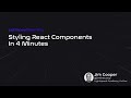 Styling React Components: A Beginner's Guide | React Tutorial