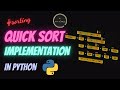 Quick Sort Implementation in Python | At A Glance | #quicksort