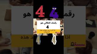 رقمك الطاقي حسب طاقة المكان هو 4 اذا كنت من مواليد هذه السنوات