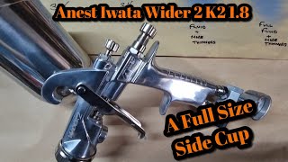 Anest Iwata Wider 2 K2 1.8 Primer Gun, A Kiwami4 With A Side Cup