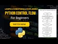 Python Control Flow for Beginners | Master Loops | Conditional Statements | Python Beginner Tutorial