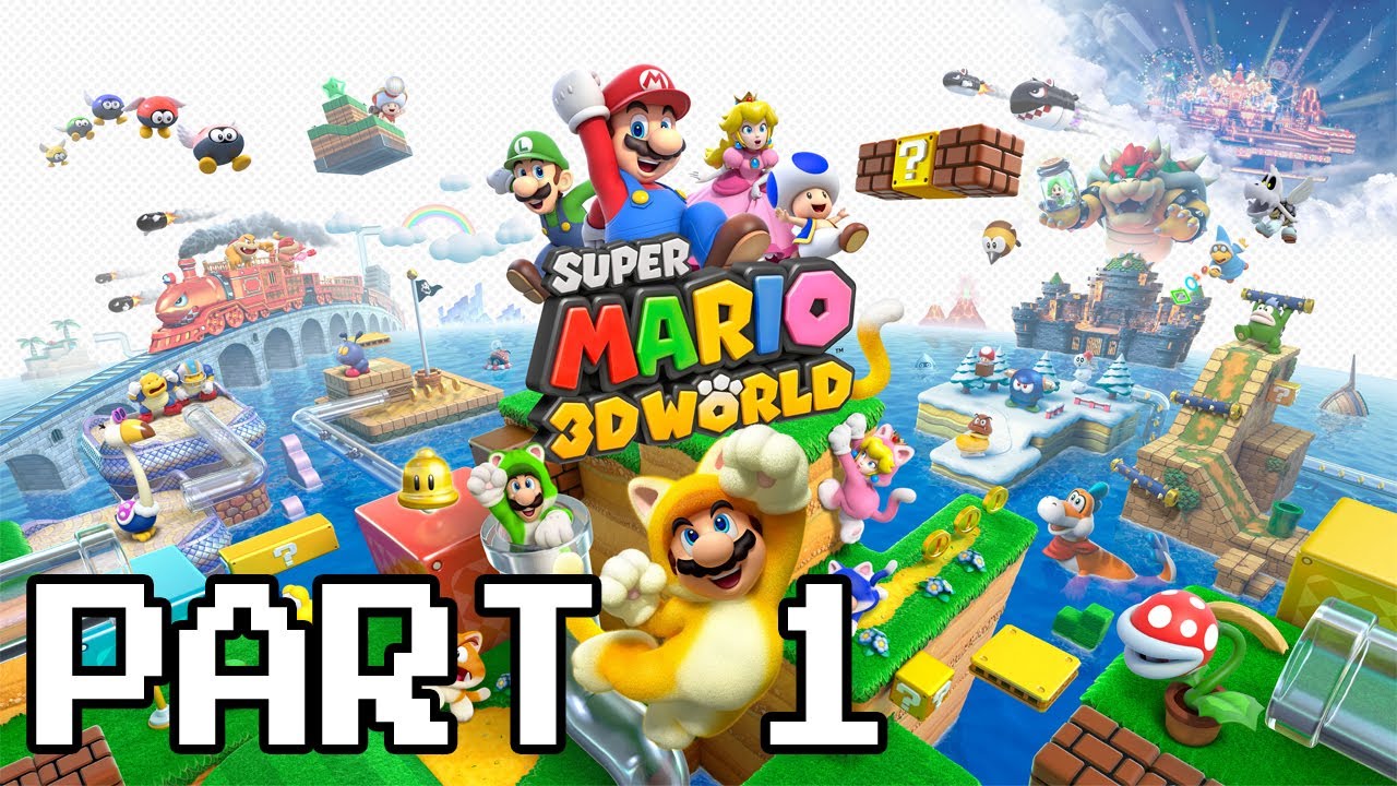 Super Mario 3D World Walkthrough - Part 1 - World 1-1 - YouTube