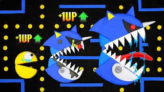 Pac-Man vs. Robot Sonic Evolution ⚡ Epic Stop Motion Battle | Funny PacMan StopMotion