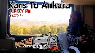 My Journey From Kars to Ankara With Turkish Train | Turkey's Sleeper Train Travel Vlog | 24hours++