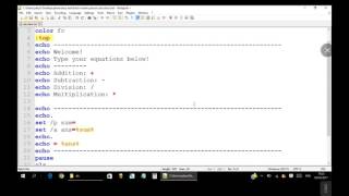 how to make a calculator using notepad ++ tutorial