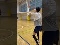 男子の197cmが女子ネットでスパイクを打つとこんなに軽々打てる🧐 バレーボール volleyball ハイキュー バレーボール男子 東京スリジエ