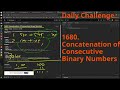 Leetcode Daily Challenge 1680. Concatenation of Consecutive Binary Numbers#python #dsa