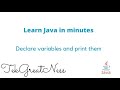 Java Programming: Basic Easy Steps to Declare Variables and Print Them in Java: Tutorial